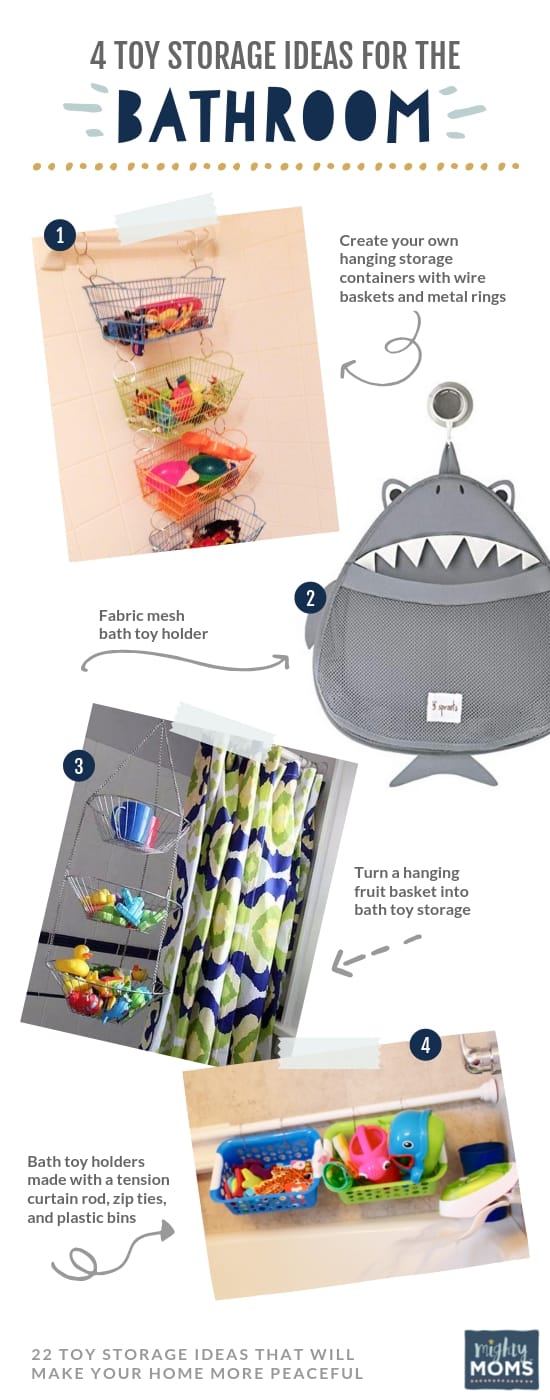 4 Clever Solutions to Storing Toys in the Bathroom - MightyMoms.club