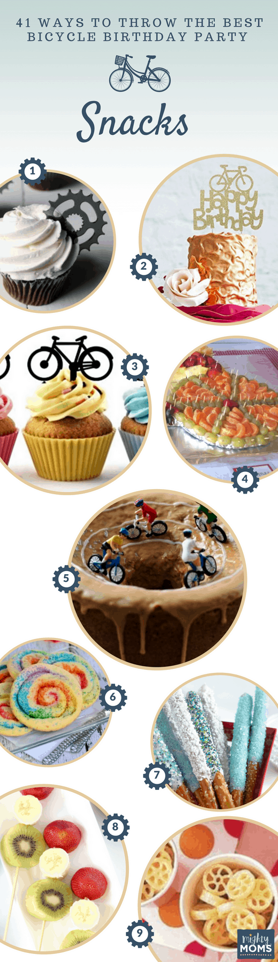 Bicycle Birthday Party Sweet Treat Ideas - MightyMoms.club