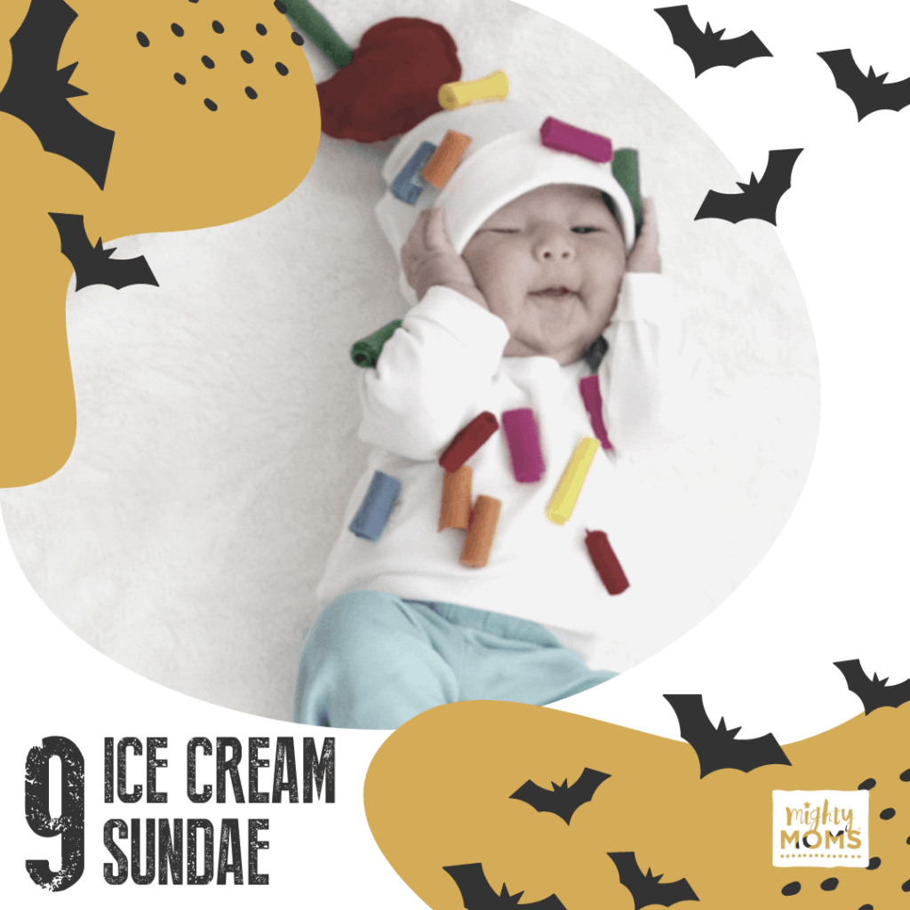 DIY Baby Costume - Ice Cream Sundae
