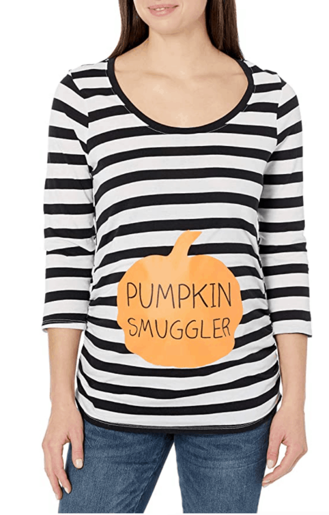 Pumpkin Smugglers Maternity Halloween Shirt