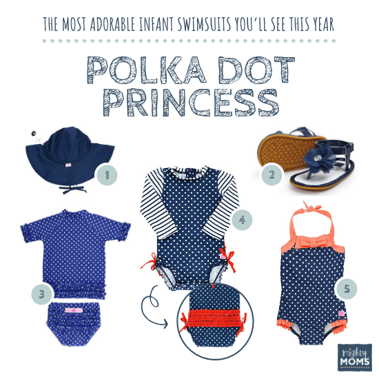Infant Swimsuits: Polka Dot Princess Collection - MightyMoms.club
