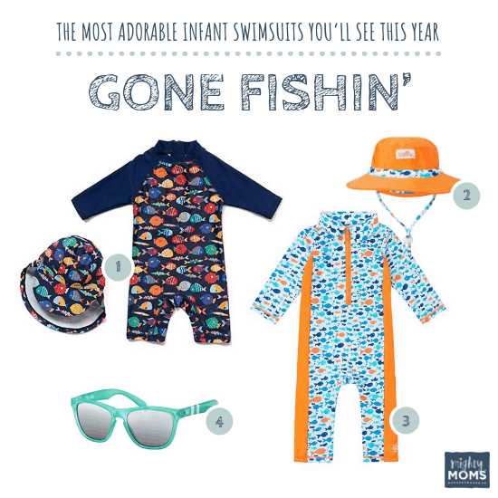 Infant Swimsuits: Gone Fishin' Collection - MightyMoms.club