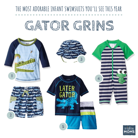 Infant Swimsuits: Gator Grins Collection - MightyMoms.club