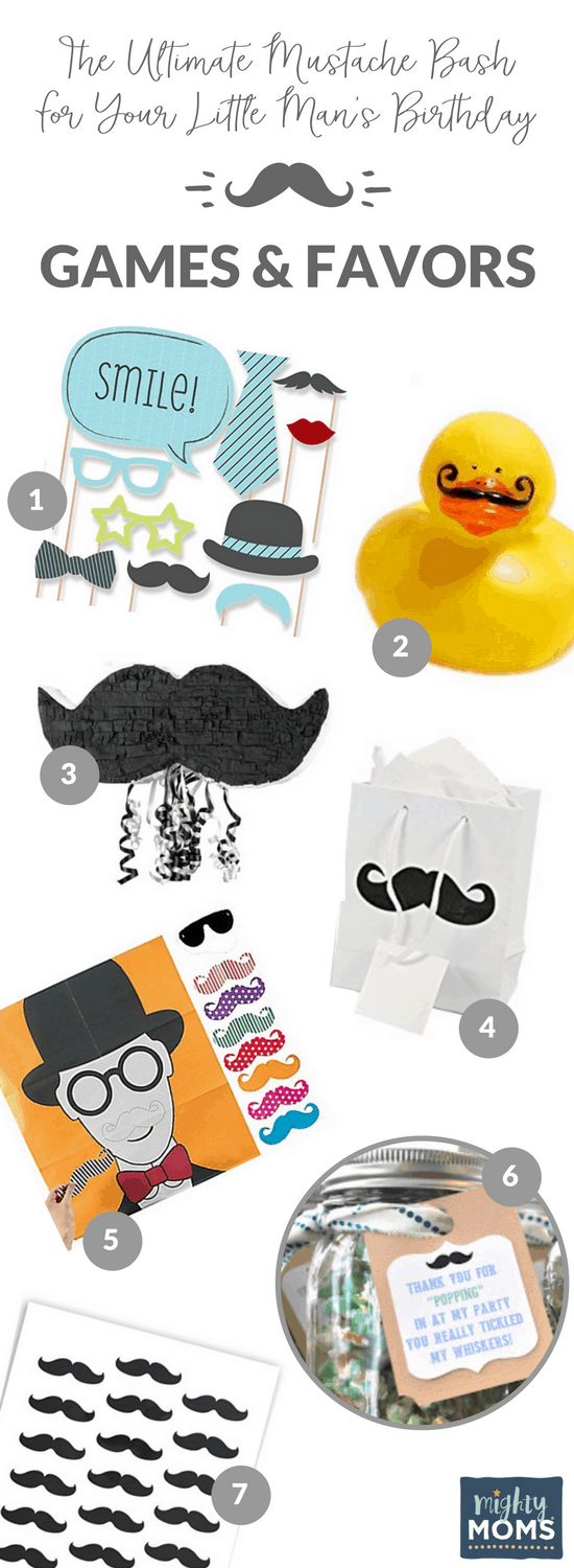 6 Mustache Bash Games & Favors - MightyMoms.club
