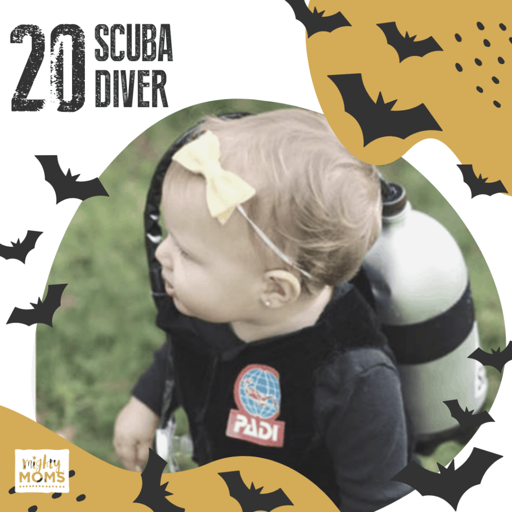DIY Baby Costume - Scuba Diver