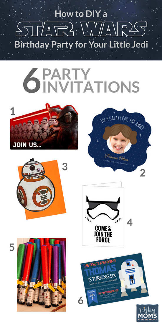 Star Wars Birthday Ideas - Invitations! - MightyMoms.club